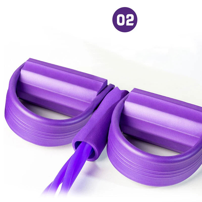 4 Resistance Elastic Pull Rope Training Device, Abdominal Resistance Band, Used in Home Gym, Exercise Training Fitness Equipment