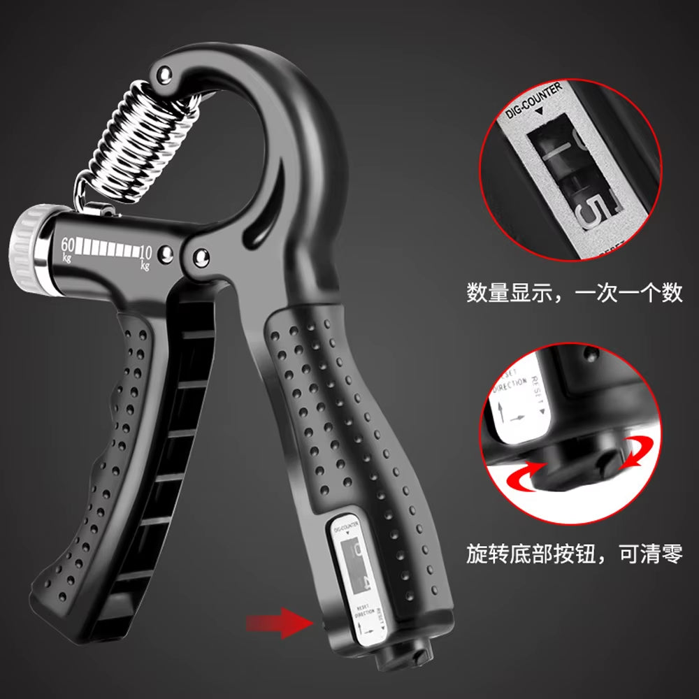 10-60Kg Adjustable Heavy Gripper Fitness Hand Exerciser Grip Fatgrip Wrist Increase Strength Spring Finger Pinch Carpal Expander